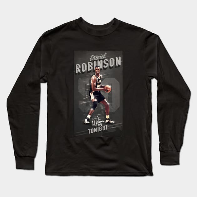 David Robinson 50 Long Sleeve T-Shirt by TheSIZE